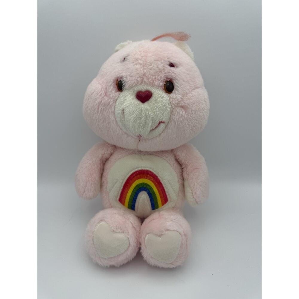 Vintage Care Bears Cheer Bear Plush Bear Kenner 1983 Pink Rainbow